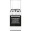 Heinner HFSC-S60LITGC-WH Gasfornuis 50 cm – 4 Zones – Oven 7 Functies – Grill