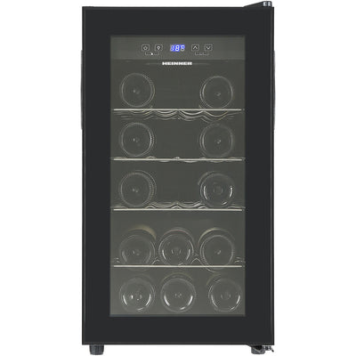 Heinner HRV-A52DRM18 wijnkoelkast – 55 liter – 18 flessen – houten leggers