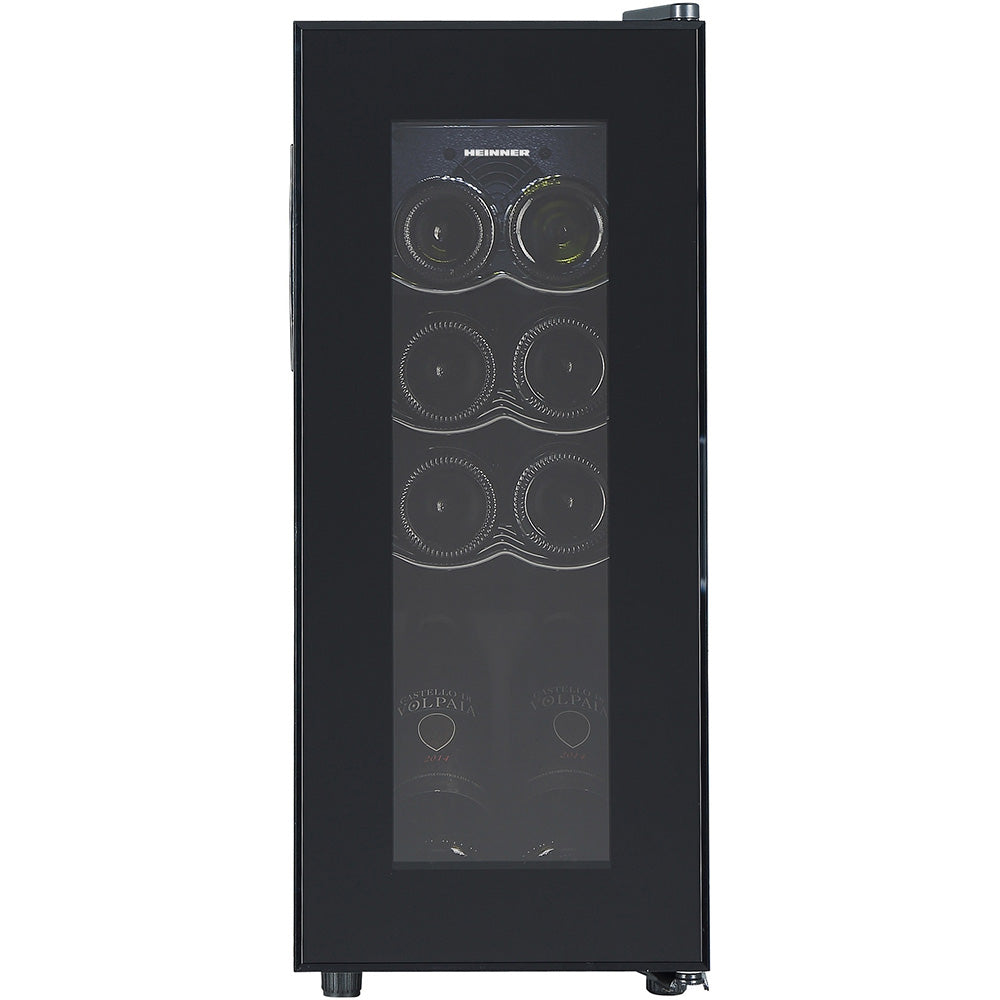 Heinner HRV-A28DRM8 Wijnkoelkast 28 L – 8 Flessen – Metalen Leggers
