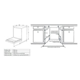 Inbouw vaatwasser Heinner HDW-BIM45710A – 45 cm – 10 couverts – AquaStop (Tweedekans)