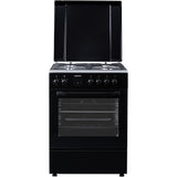Heinner HFSC-S66FDCC-IBK Gasfornuis 50 cm – 4 Zones – Oven 6 Functies – Grill