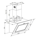 Heinner DCH-650RIX Schuine Afzuigkap 60 cm – 3 Snelheden