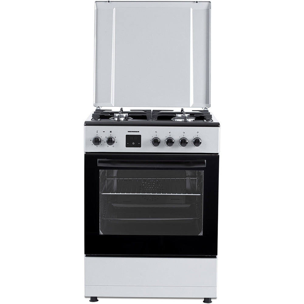 Heinner HFSC-S66FDC-BIX Gasfornuis – 4 Branders – Oven 6 Functies – Grill