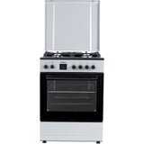 Heinner HFSC-S66FDC-BIX Gasfornuis – 4 Branders – Oven 6 Functies – Grill