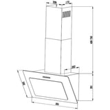 Heinner HDCH-F3560RGBK Afzuigkap 60 cm – 3 Snelheden – Recirculatie