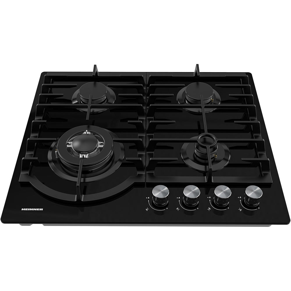 Heinner HBH-M447IWFGBK Gaskookplaat – 4 Branders – Wokbrander – Gietijzer