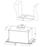 Heinner HBIH-MD600BK Inbouw Afzuigkap 52 cm – 3 Snelheden