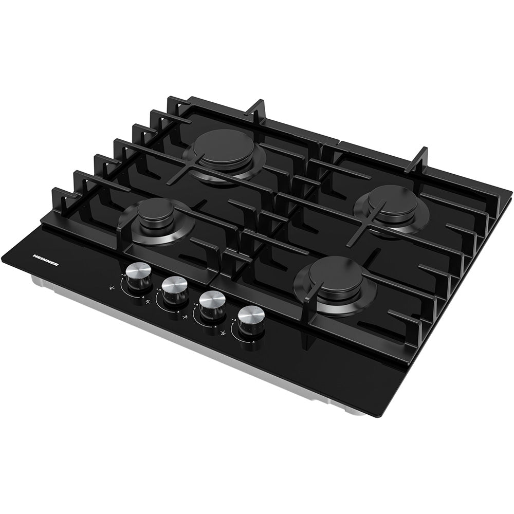 Heinner HBH-M421IRFGBK Gaskookplaat – 4 Branders – Gietijzer