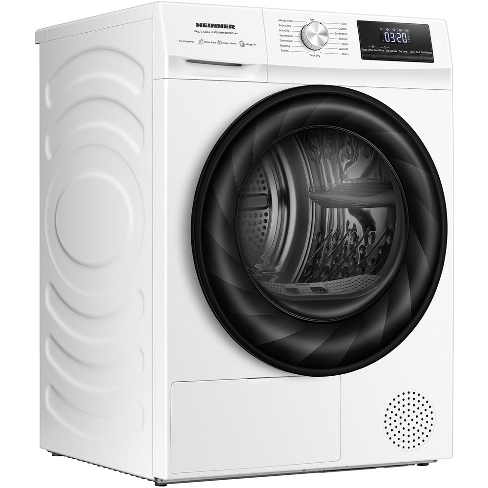 Heinner HHPD-HMY80IVFC+++ Warmtepompdroger – 8 kg – Inverter