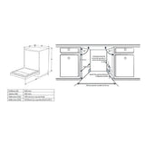 Heinner HDW-BIM45710AD+++ Inbouw Vaatwasser – 14 Couverts – AquaStop