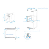 Heinner HBO-M709GCDRC-GBK Inbouw Oven 70 L – Hetelucht – Grill – Touch