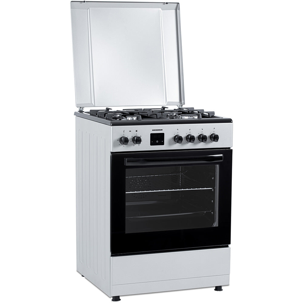 Heinner HFSC-S66FDC-BIX Gasfornuis – 4 Branders – Oven 6 Functies – Grill