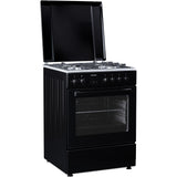 Heinner HFSC-S66FDCC-IBK Gasfornuis 50 cm – 4 Zones – Oven 6 Functies – Grill