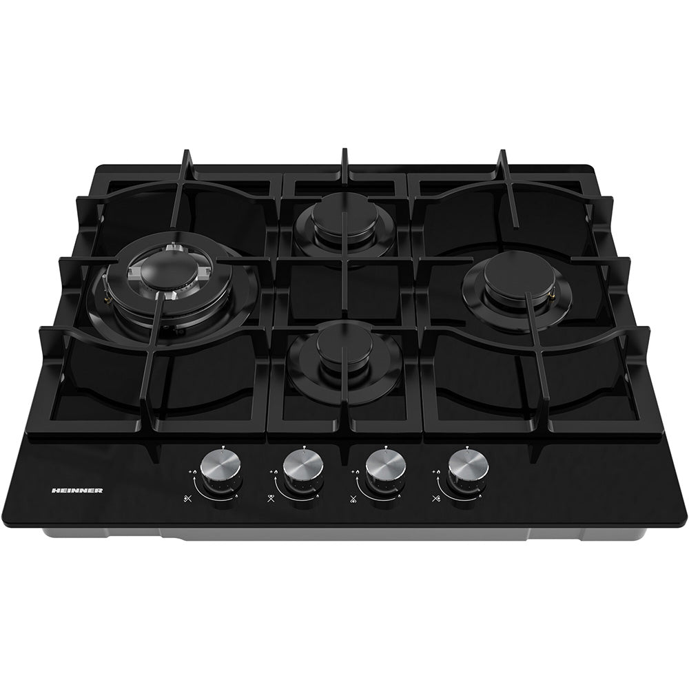 Heinner HBH-M452IWFGBK Gaskookplaat – 4 Branders – Wokbrander – Gietijzer