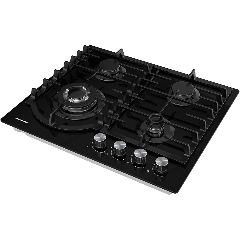 Heinner HBH-M447IWFGBK Gaskookplaat – 4 Branders – Wokbrander – Gietijzer