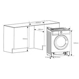 Heinner HWM-BI914IVA+++ Inbouw Wasmachine 9 kg – 1400 RPM