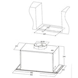 Heinner HBIH-MD600IX Inbouw Afzuigkap 52 cm – 3 Snelheden
