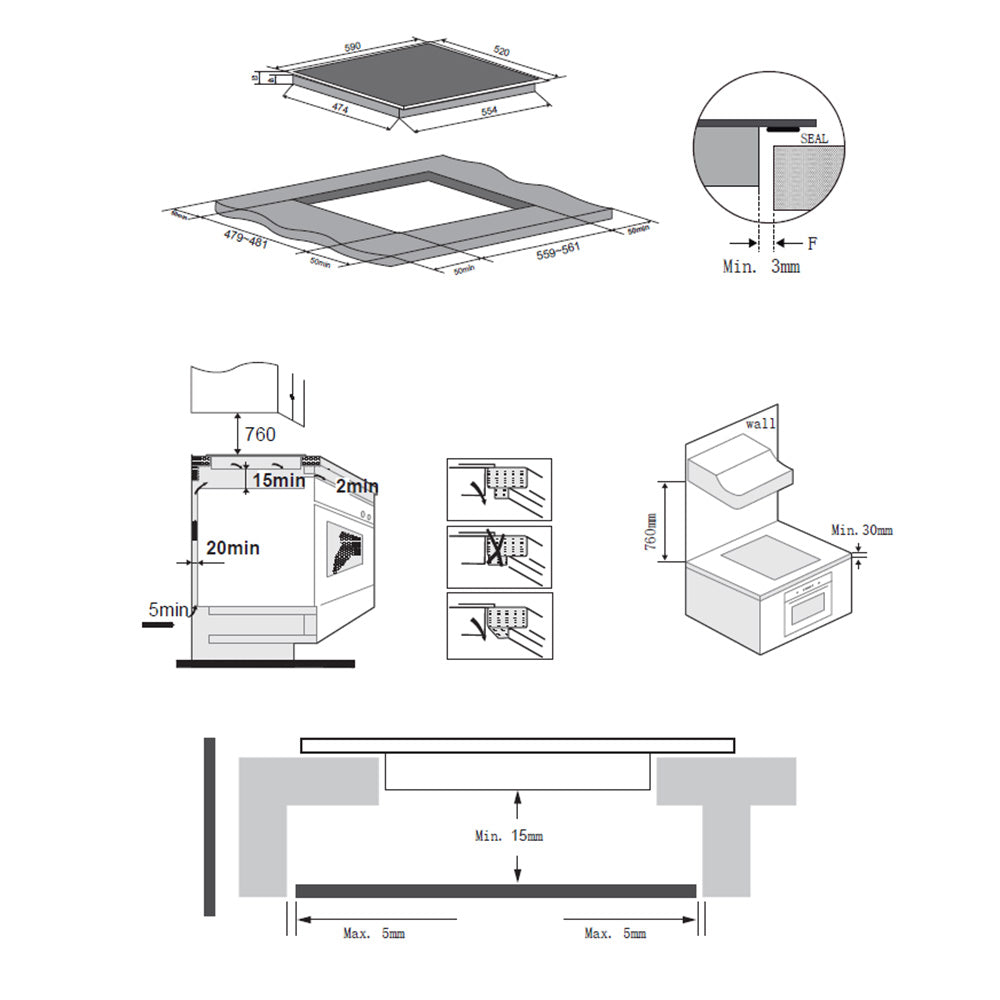 Heinner HBHI-M4ZB1FXSMTC Inductiekookplaat – 4 Zones – Touch