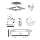 Heinner HBHI-M4ZB1FXSMTC Inductiekookplaat – 4 Zones – Touch