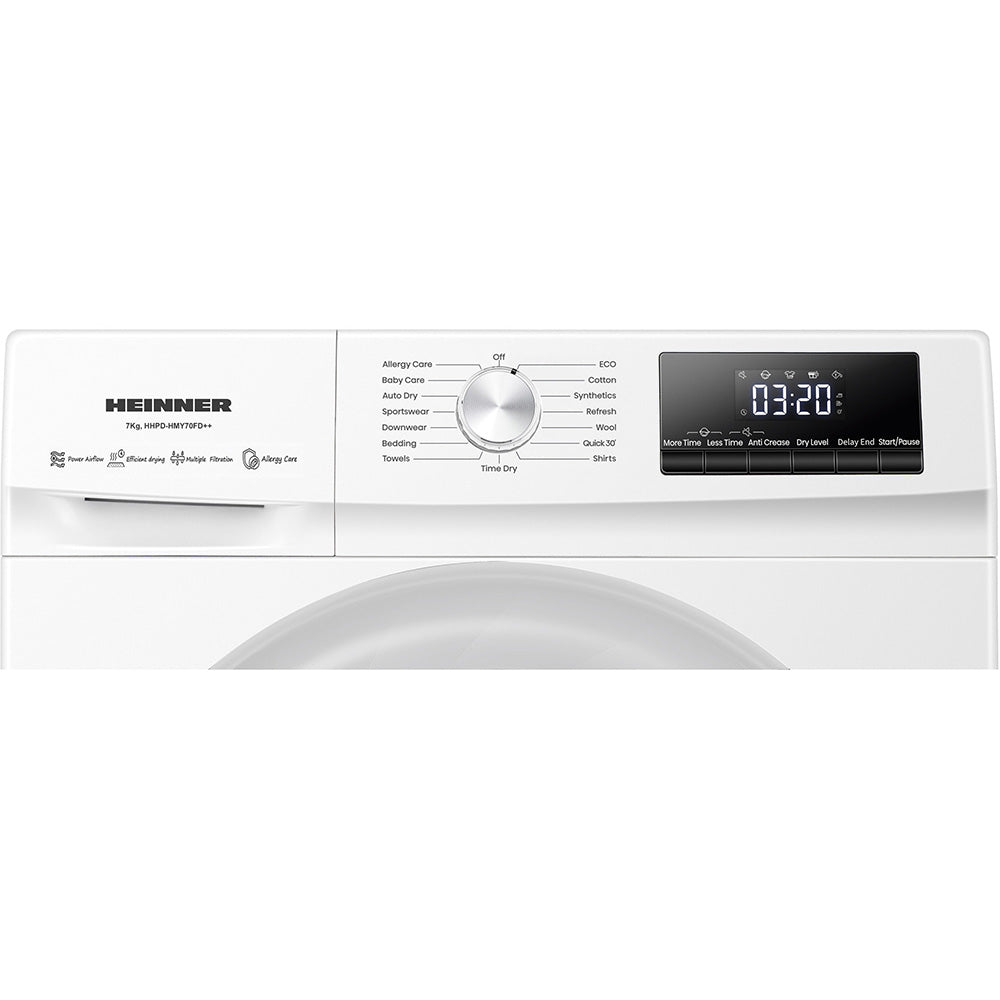 Heinner HHPD-HMY70FD++ Warmtepompdroger – 7 kg – Digitaal