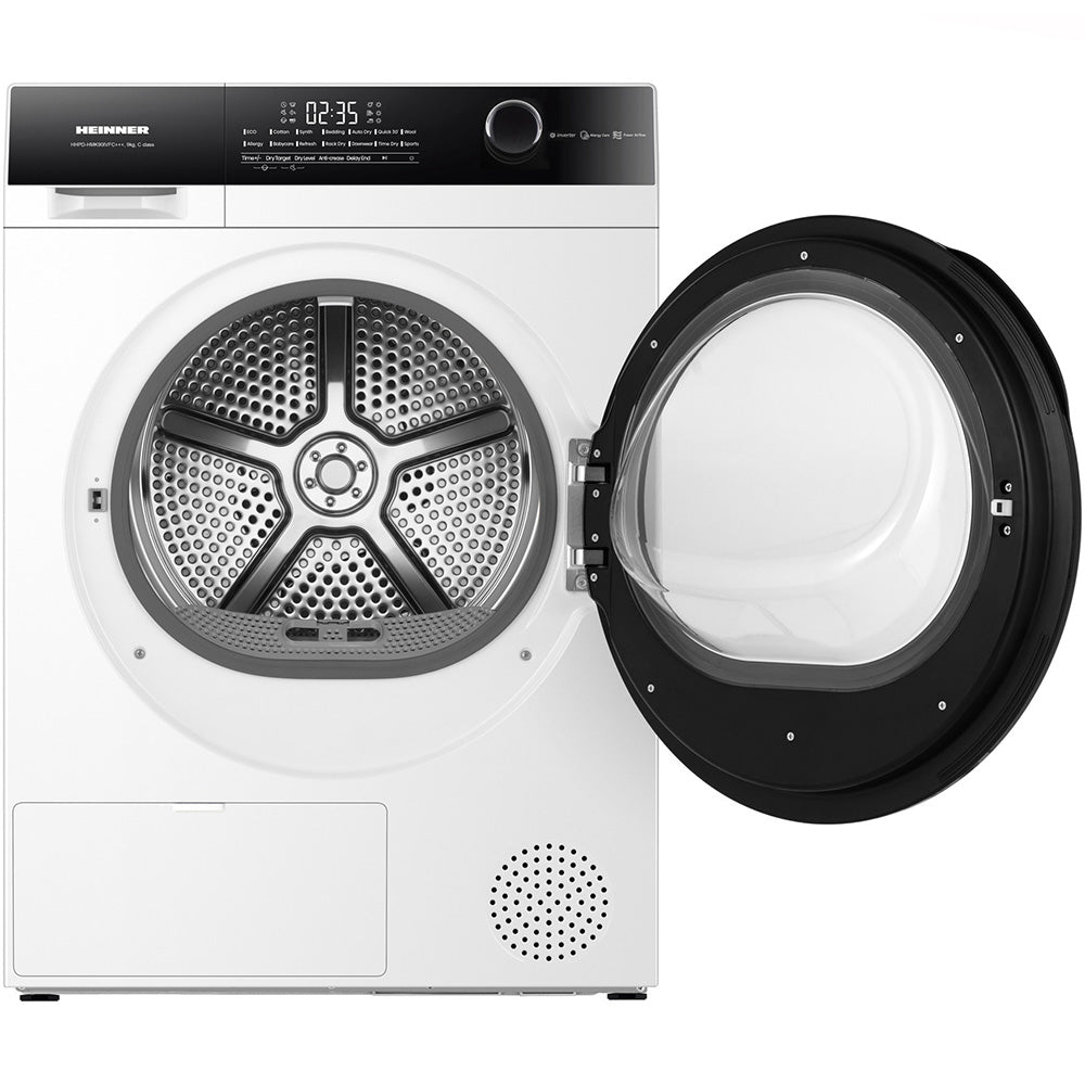 Heinner HHPD-HMK90IVFC+++ Warmtepompdroger – 9 kg – Inverter – Touch