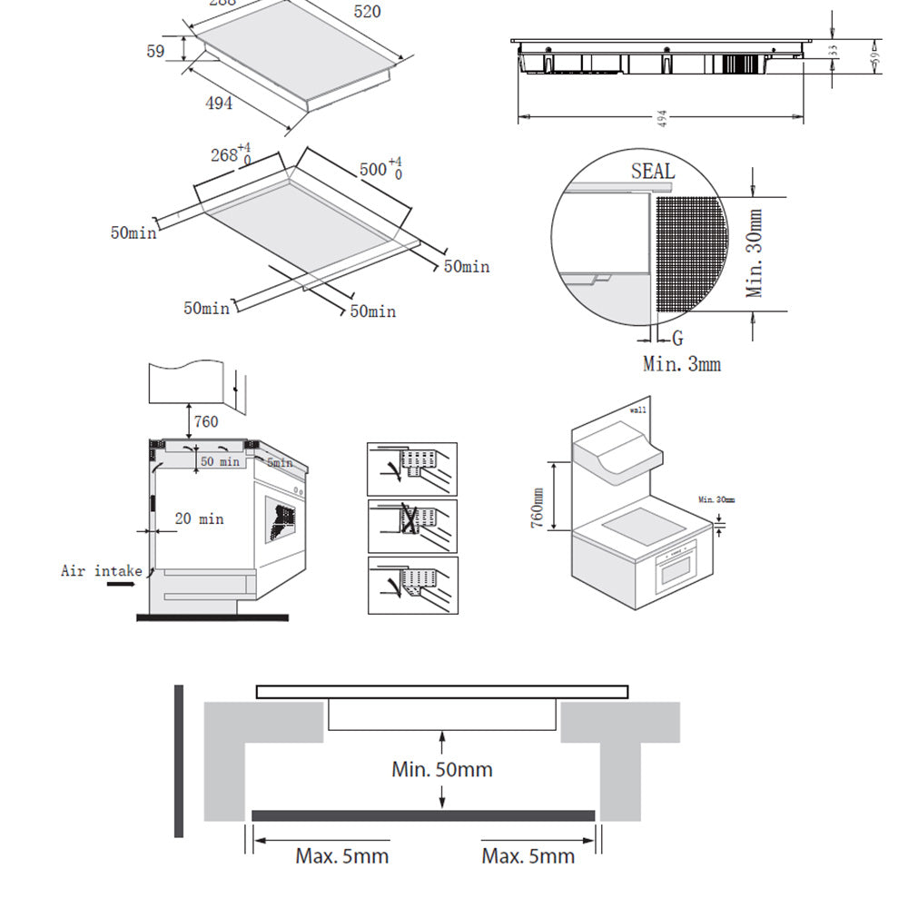 Heinner HBHI-M2ZBSTC Inductiekookplaat – 2 Zones – Slider Touch – Kinderslot