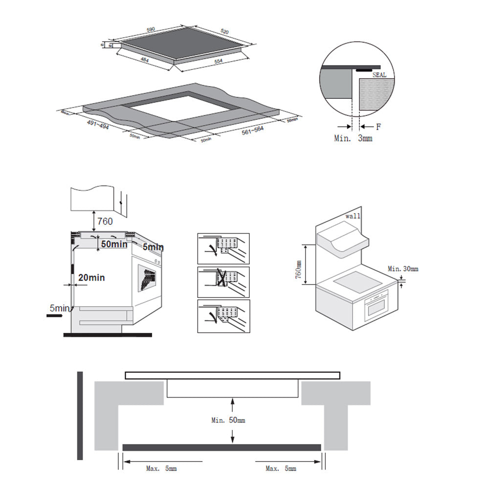 Heinner HBHI-M4ZB1FXTC Inductiekookplaat – 4 zones – Touch