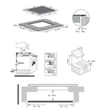 Heinner HBHI-M4ZB1FXTC Inductiekookplaat – 4 zones – Touch