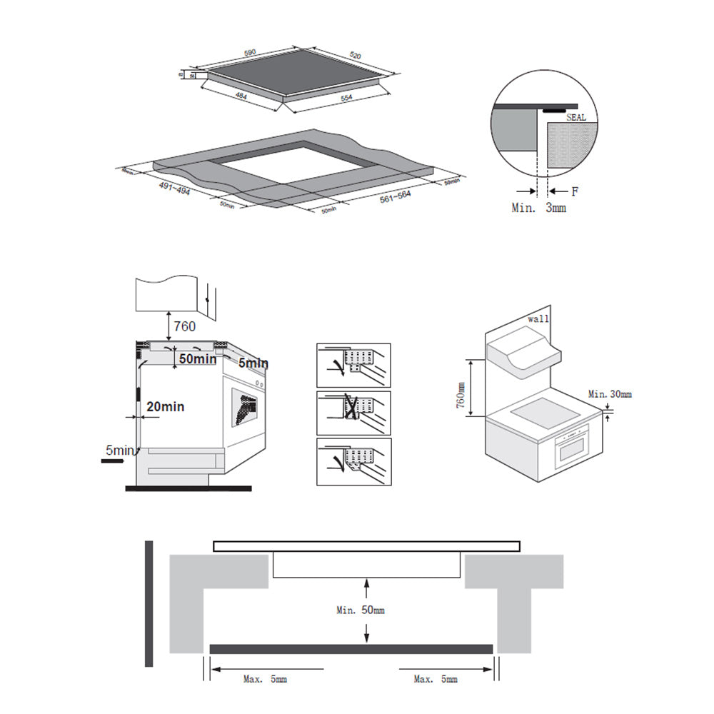 Heinner HBHI-M4ZBSTC Inductiekookplaat – 4 Zones – Slider Touch – Kinderslot