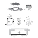 Heinner HBHI-M4ZBSTC Inductiekookplaat – 4 Zones – Slider Touch – Kinderslot