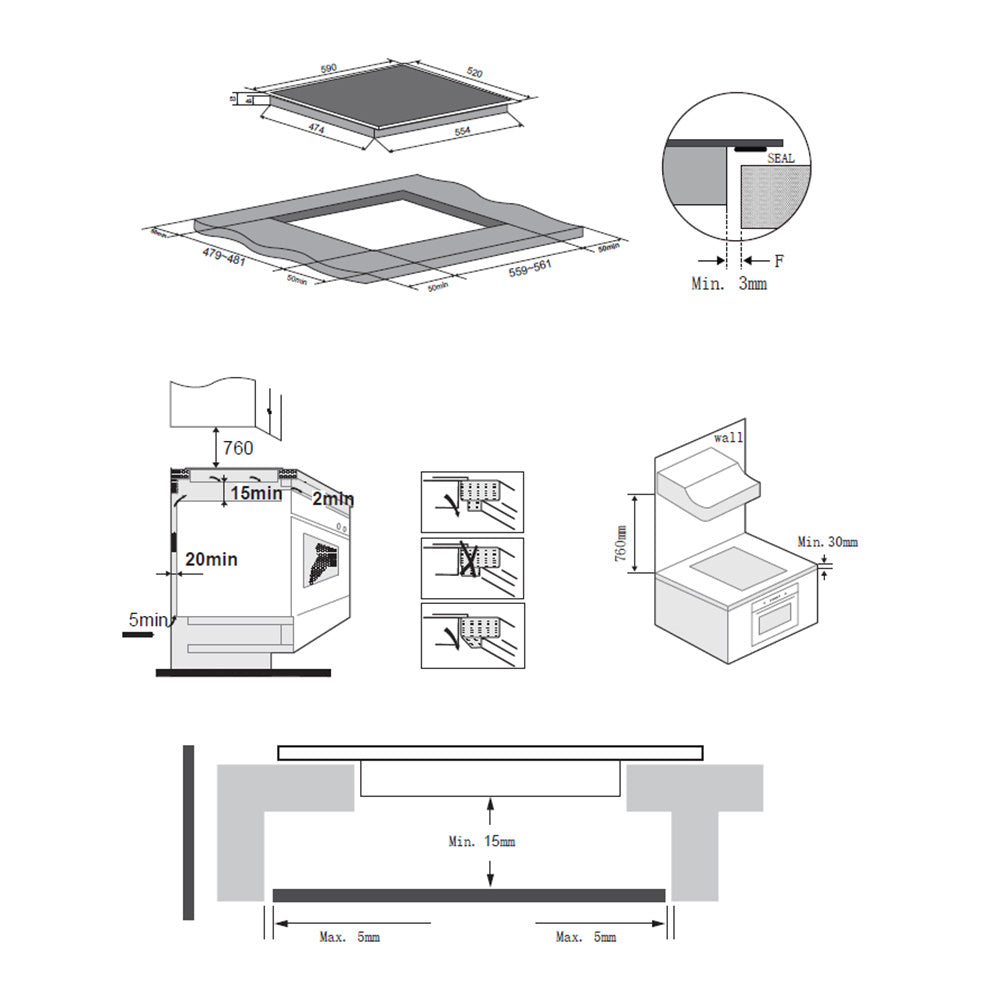 Heinner HBHI-M4ZB2FXSMTC Inductiekookplaat – 4 Zones – Touch – Kinderslot