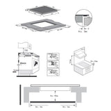 Heinner HBHI-M4ZB2FXTC Inductiekookplaat – 4 Zones – Touchslider