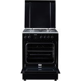 Heinner HFSC-S66FDCC-IBK Gasfornuis 50 cm – 4 Zones – Oven 6 Functies – Grill