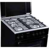 Heinner HFSC-S66FDCC-IBK Gasfornuis 50 cm – 4 Zones – Oven 6 Functies – Grill