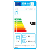 Heinner HBO-M7212GCDRP-GBK energielabel met A+ classificatie, 72L inhoud en verbruik 0.96 kWh/cycle