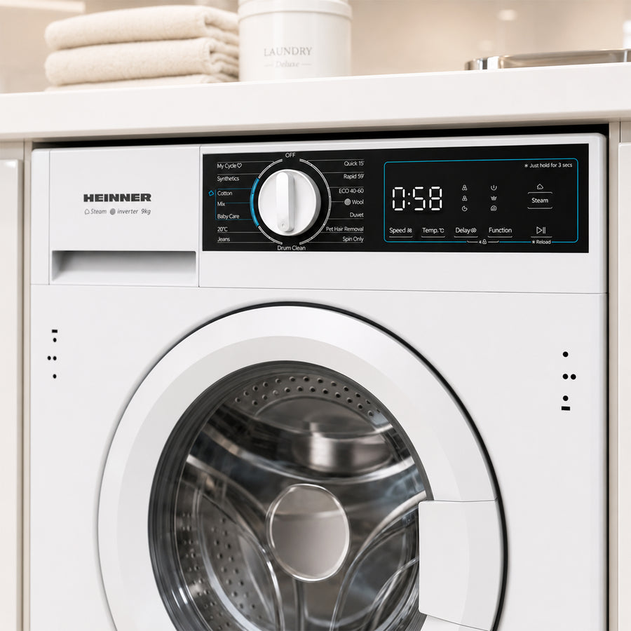 Heinner HWM-BI914IVA+++ Inbouw Wasmachine 9 kg – 1400 RPM