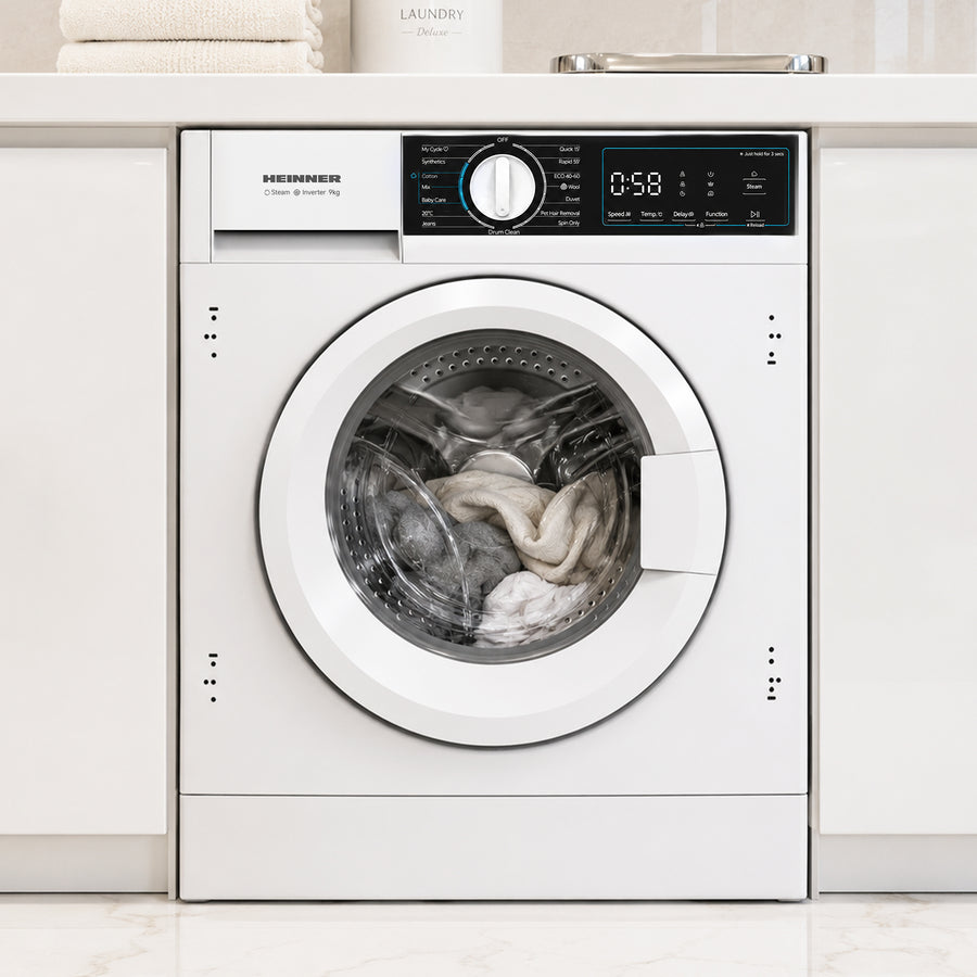 Heinner HWM-BI914IVA+++ Inbouw Wasmachine 9 kg – 1400 RPM