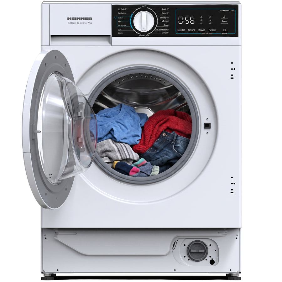Heinner HWM-BI914IVA+++ Inbouw Wasmachine 9 kg – 1400 RPM