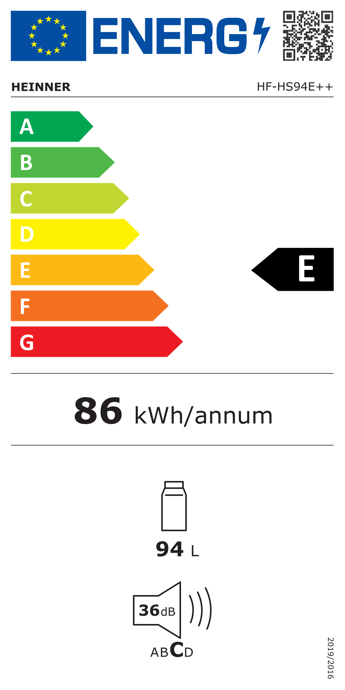 Energy label E