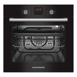 Inbouw oven Heinner HBO-S569LDTGC-GBK – 56 liter – hetelucht – grill – digitaal – zwart