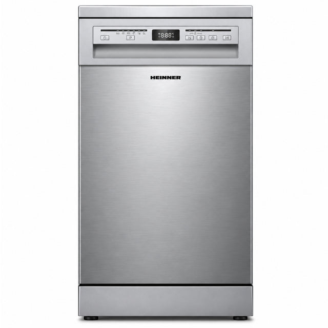 Heinner Freestanding Dishwasher HDW-FSM45609DXE – 9 place settings – AquaStop – energy class E – stainless – product photo