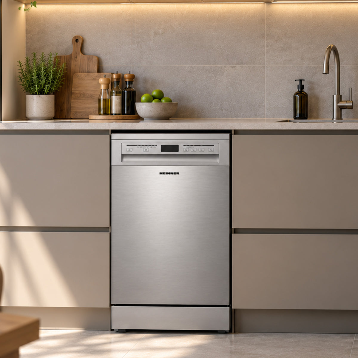 Heinner Freestanding Dishwasher HDW-FSM45609DXE – 9 place settings – AquaStop – energy class E – stainless steel – image 5