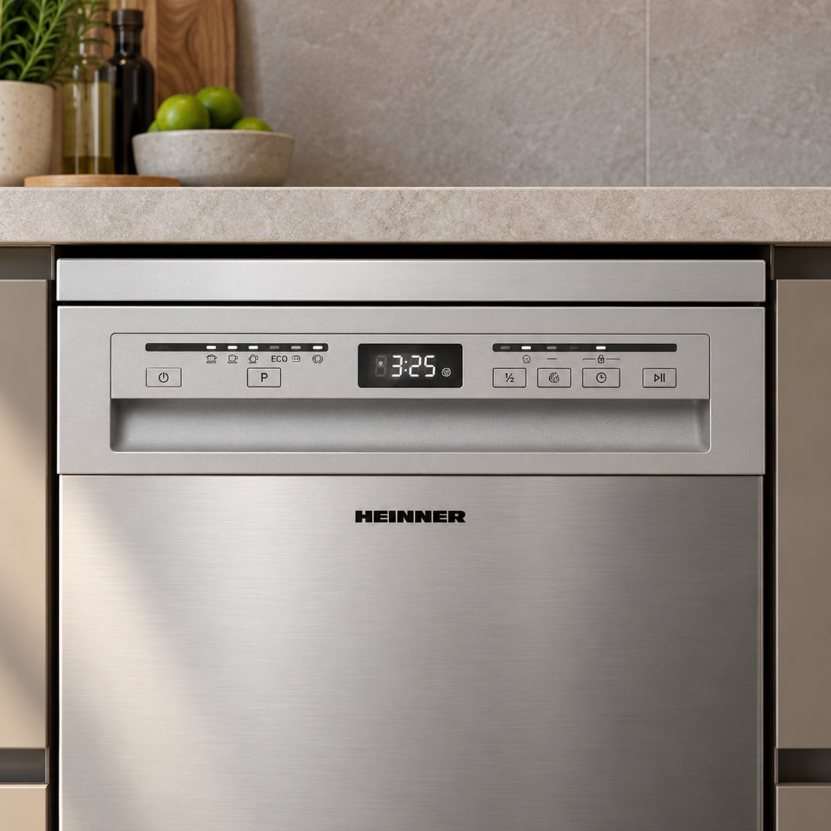 Heinner Freestanding Dishwasher HDW-FSM45609DXE – 9 place settings – AquaStop – energy class E – stainless steel – image 7