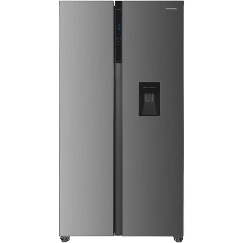 Heinner American Fridge Freezer HSBS-HM529NFXWDE – 529L – water dispenser – energy rating E – product photo