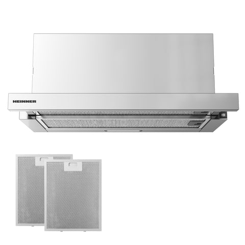 Hotte Heinner HTCH-MD400IX – classe énergétique B – inox – photo du produit
