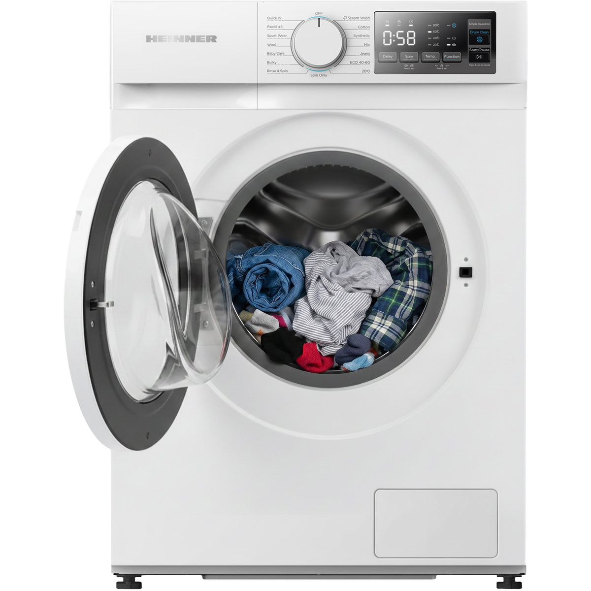 Wasmachine Heinner HWM-M714IVSMNA – Smal – 7 kg – 1400 toeren – Energielabel A