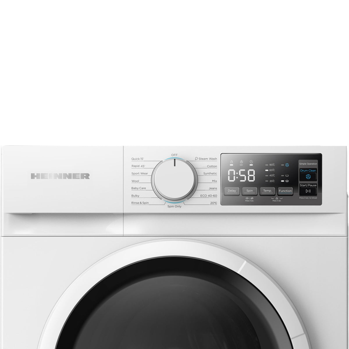 Wasmachine Heinner HWM-M714IVSMNA – Smal – 7 kg – 1400 toeren – Energielabel A