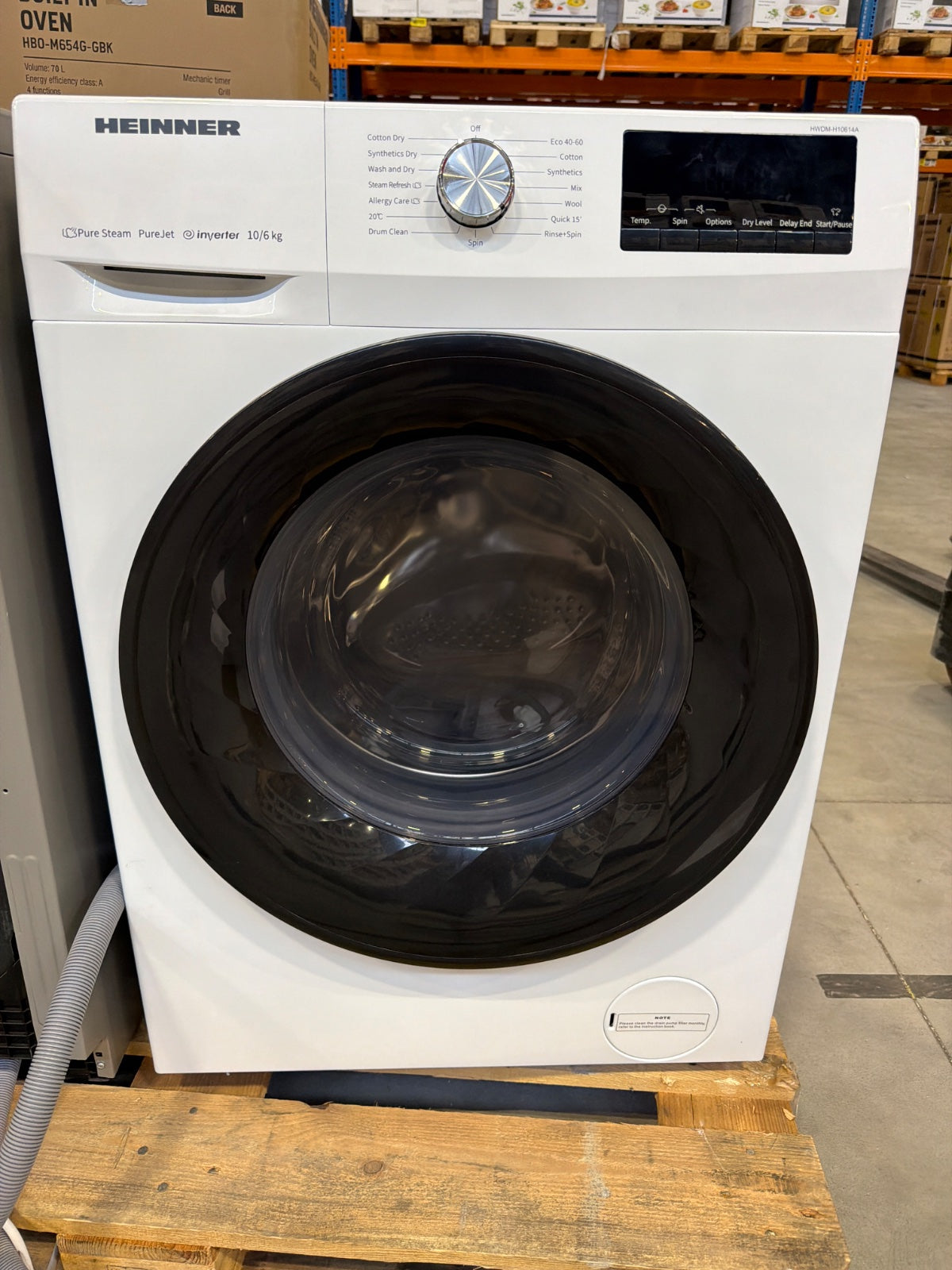 Heinner Washer-Dryer Combination HWDM-H10614A – 10/6 kg – 1400 RPM – energy label D — Outlet – image 4