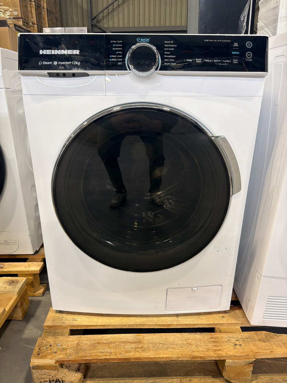 Lave-linge Heinner HWM-M1214IVKA – 12 kg – 1 400 tours/minute – classe énergétique A — Outlet – image 2