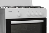 Heinner gasfornuis HFSC-SME60WH – 60 cm – 4 branders – elektrische oven – wit